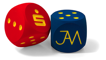 QUADRO-SOFT Foam Dice with milled-out logo 300 mm