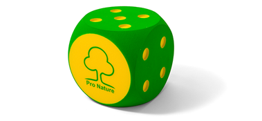 QUADRO-SOFT Foam Dice with printed logo 300 mm