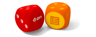 QUADRO-SOFT Foam Dice with printed logo 160 mm